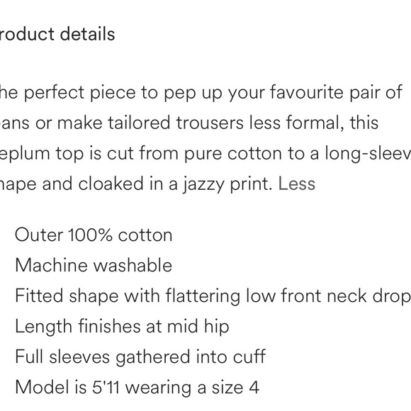 NWT Peplum top - Picture 5 of 5